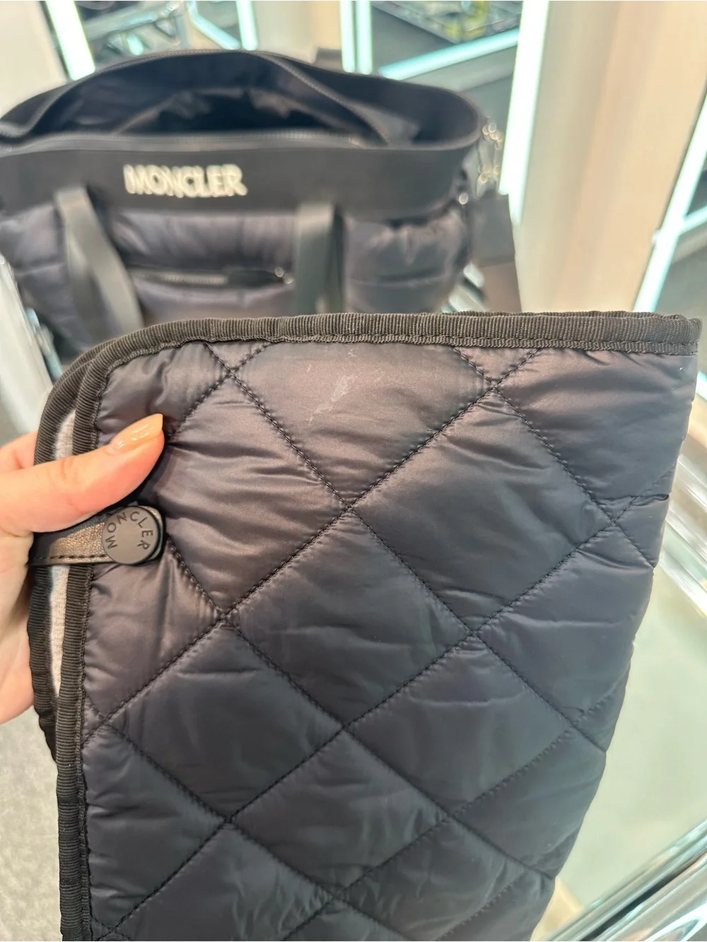 Moncler Padded Diaper/Changing Bag